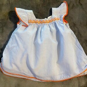 Janie & Jack summer Blue dress tassel detail - size 3-6 months